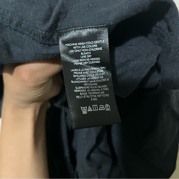 Free People Black Scout Linen Halter Top NWT Size XS - Picture 8 of 9